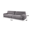 Cadenza Gray Corduroy 2PCS Living Room Set
