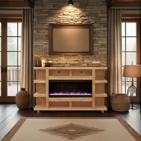 Laurel Canyon 72 inch Fireplace Mantel, Minimal Assembly, Natural Finish