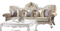 ACME Picardy Oversized Sofa, Fabric & Antique Pearl 55465