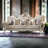 ACME Picardy Oversized Sofa, Fabric & Antique Pearl 55465