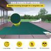 VEVOR Inground Pool Safety Cover, 22 ft x 42 ft Rectangular Winter Pool Cover with Right Step, Triple Stitched, High Strength Mesh PP