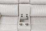 Modern Style Recliner Sectional Sofa made with Wood in Ice