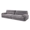 Cadenza Gray Corduroy 2PCS Living Room Set