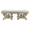 ACME Sorina DINING TABLE Antique Gold Finish DN01208