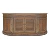 70 Inch Sideboard Console Serving Buffet Cabinet, 2 Shuttered Doors, Brown