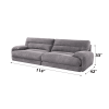 Cadenza Gray Corduroy 2PCS Living Room Set