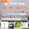 VEVOR Refrigerated Condiment Prep Station, 140 W Countertop Refrigerated Condiment Station, with 3 1/3 Pans & 4 1/6 Pans