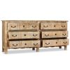 Sideboard Solid Mango Wood 78.7"x15.7"x35.4"