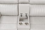 Modern Style Recliner Sectional Sofa made with Wood in Ice