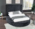 Hazel Queen 5 Pc Vanity Bedroom Set Made With Wood In Black Color