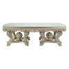 ACME Sorina DINING TABLE Antique Gold Finish DN01208