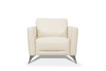 ACME Malaga Chair, Cream Leather 55007