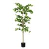 Domestic tung tree 180cm ground flower decoration artificial green plant wholesale manufacturers 1pcs/set