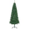 7ft Artificial Slim Christmas Tree with Realistic Branches & 865 Tips, for Home Party Holiday Decoration, Green