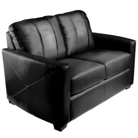 Silver Loveseat with Horse Head Logo Panel
