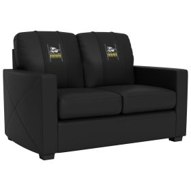 Silver Loveseat with Hanukkah Candles Logo