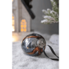 3 X 3 X 4.3 Egg Christmas Ball Ornament, Glass Decorative Hanging Ball Christmas Tree Ornaments For Holiday Party Decorations, Set Of 6