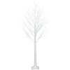 4FT Snowflake Christmas Tree with 48 LED Lamp;  Artificial Snowflake Pine Tree Home Decoration for Holiday/Party/Christmas/Wedding RT