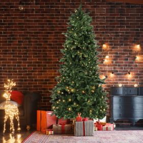 7.5ft Flocking Tied Light Christmas Tree--YS