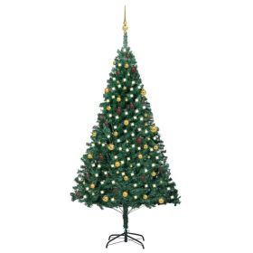 Artificial Christmas Tree Green PVC, steel, plastic Large