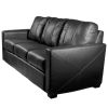 Silver Sofa with Horses Sunset Logo Panel
