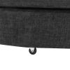 Orisfur. 360Â° Swivel Accent Barrel Chair with Storage Ottoman & 4 Pillows, Modern Chenille Leisure Chair Round Accent for Living Room, Gray