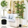 Domestic tung tree 180cm ground flower decoration artificial green plant wholesale manufacturers 1pcs/set
