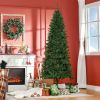 7ft Artificial Slim Christmas Tree with Realistic Branches & 865 Tips, for Home Party Holiday Decoration, Green