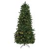 7.5ft Flocking Tied Light Christmas Tree--YS