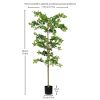 Domestic tung tree 180cm ground flower decoration artificial green plant wholesale manufacturers 1pcs/set