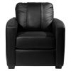 Silver Club Chair with Painted Skull Logo Panel
