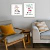 Trendy Decor 4U 2- Piece Vignette Dear Santa, I Can Explain White Framed Wall Art for Living Room, Bedroom Wall Art Print for Home Decor by Deb Strain