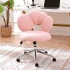 360Â°Swivel Height Adjustable,Swivel Chair,Teddy fabric,home office chair