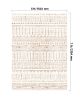Large Area Rug 5 x 7 ft Anti-Skid and Tear-Resistant Floor Mat Modern Beige