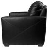 Silver Loveseat with Milwaukee Bucks Team Commemorative Logo