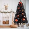 7ft 1800 Branch PVC Branch Iron Bracket Christmas Tree Black