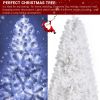 6ft 845 Branches Hanging Tree Structure PVC Material White Round Head 300 Lights Cool Color 8 Modes With Remote Control Christmas Tree