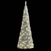 Artificial Christmas Tree Pop-up Flocked Snow 50 LEDs 47.2"