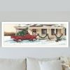Trendy Decor 4U Preparing for Christmas White Framed Wall Art for Living Room, Bedroom Wall Art Print for Home Decor by John Rossini