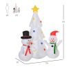 6ft Christmas Inflatable Tree with Star and Snowmen, LED Lighted for Home Indoor Outdoor Garden Lawn Decoration Party Prop