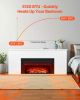 VEVOR 75 inch Freestanding Fireplaces, 1500W 5120BTU Fake Electric Fireplace Stove Heater with Mantel, Overheating Protection, Adjustable Flames