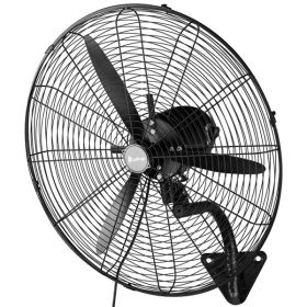 US MFJ-EW65 Electric Fan, Industrial Wall Fan (Color: Black)