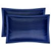 2 Pack Soft Silky Satin Pillow Case Hypoallergenic Breathable Bed Pillow Cover Queen Size Pillowcase Great for Hair Skin