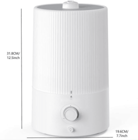 4 Liter Top-water Ultrasonic Cold Mist Humidifier With Timed Night Light Function Can Be Added Directly To Essential Oils - Prohibited For Sale O (Color: White)