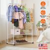 Garment Hanging Rack Clothing Hanging Rail Pillow Shoe Display Organizer Stand Rolling Wheel Clothes Organizer