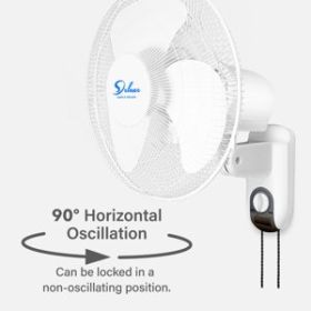 Simple Luxury Home Wall Mounted Fan, Banned From Sale On Amazon Platform (Color: White)