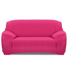 Sofa Cover Printed Stretch Sofa Furniture Cover Soft Sofa Slipcover Polyester Furniture Protector Cover (Option: RoseRed_3S)