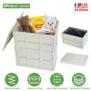 2Pcs 30L Collapsible Storage Bins With Dustproof Lid Waterproof Interior Bag Handle Stackable Storage Box Container Utility Organizer Crate For Campin