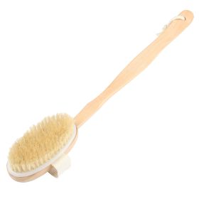 Bath Brush 15" Shower Body Back Scrubber with Long Handle Detachable Brush for Cellulite Exfoliating Detox (Option: inSpaBathBrush)