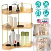 Bathroom Countertop Organizer 3 Tier Corner Makeup Storage Shelf Vanity Cosmetic Perfume Tray Clear Corner Rack for Bedroom Bathroom Kitchen